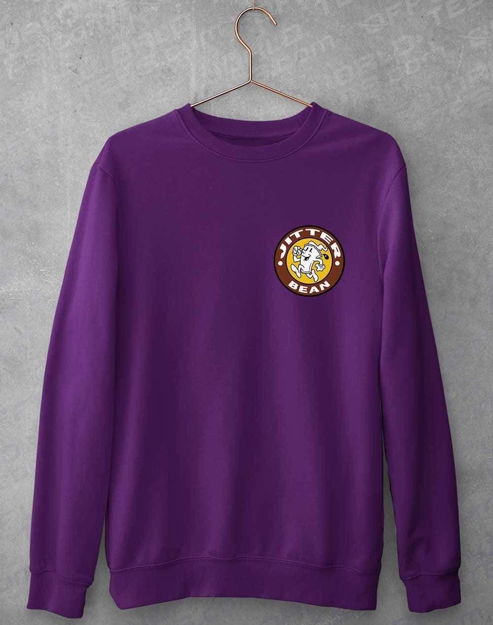 Jitter Bean Pocket Print Sweatshirt XS / Purple  - Off World Tees