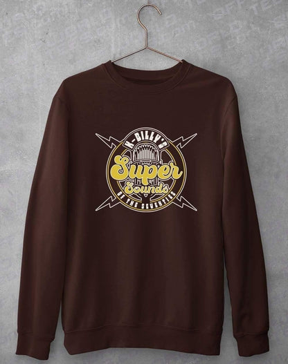 K Billys Super Sounds of the Seventies Sweatshirt S / Chocolate  - Off World Tees