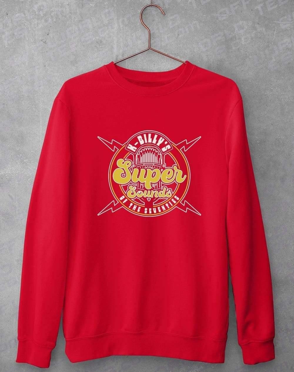 K Billys Super Sounds of the Seventies Sweatshirt S / Red  - Off World Tees