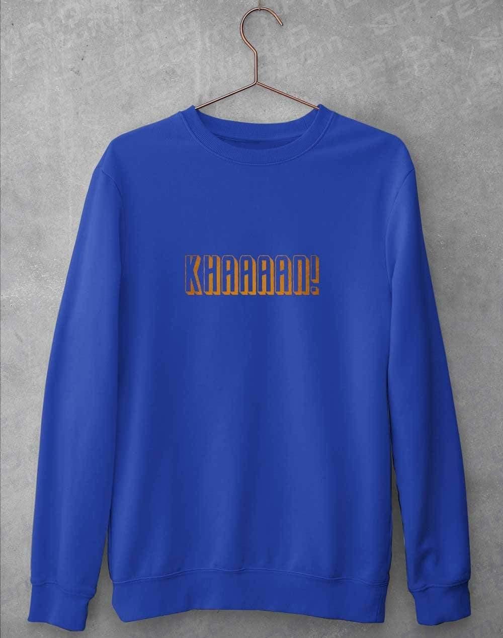 KHAAAAAN Sweatshirt S / Royal Blue  - Off World Tees