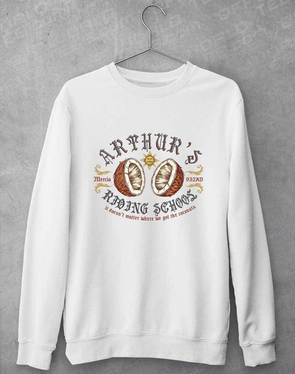 King Arthur's Riding School Sweatshirt S / Arctic White  - Off World Tees