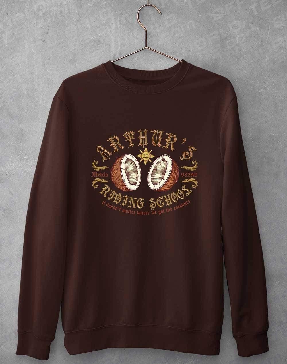 King Arthur's Riding School Sweatshirt S / Hot Chocolate  - Off World Tees