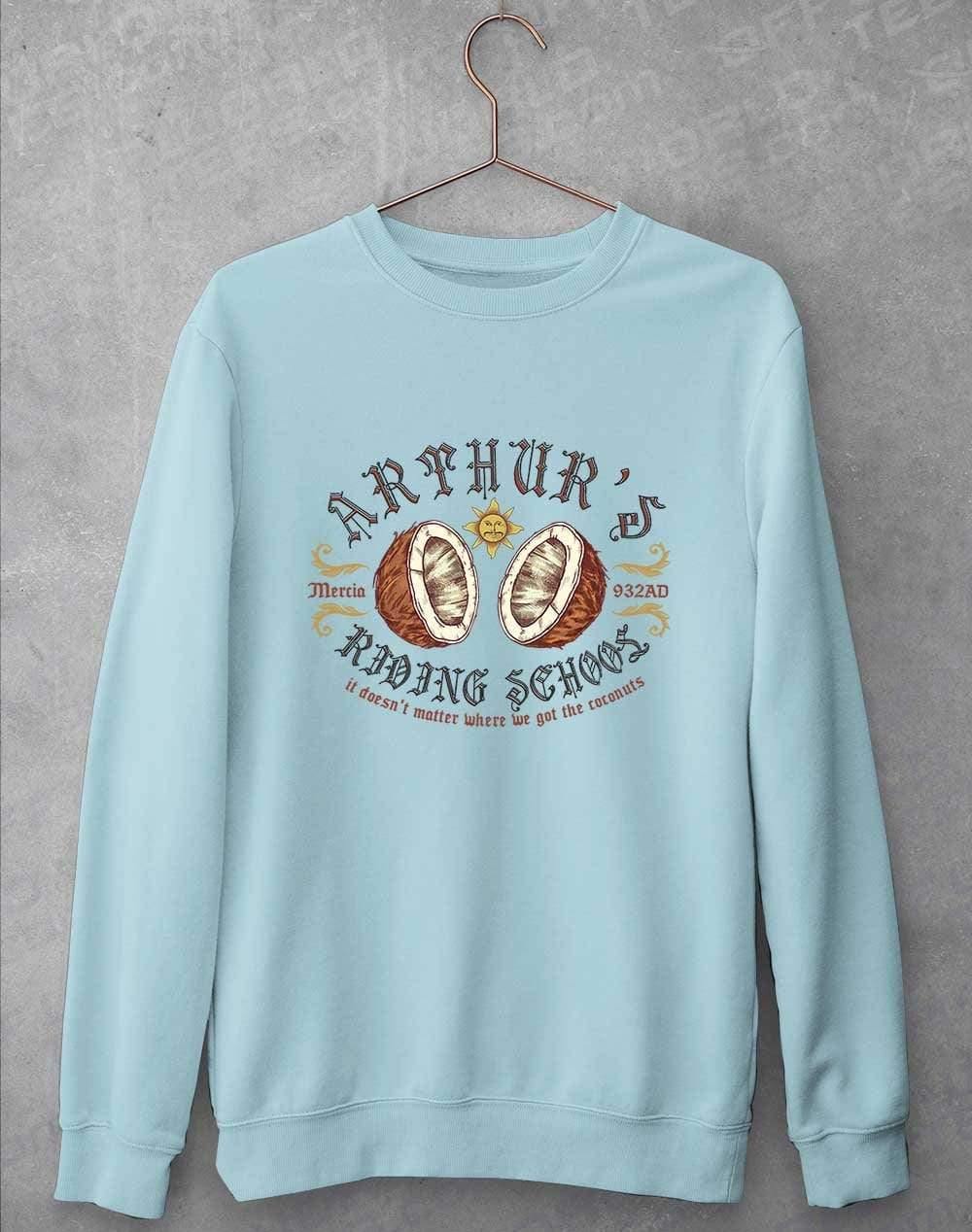 King Arthur's Riding School Sweatshirt S / Sky Blue  - Off World Tees