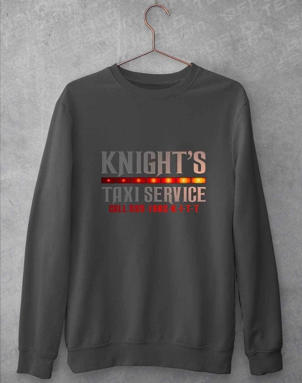 Knight's Taxi Sevice Sweatshirt S / Charcoal  - Off World Tees