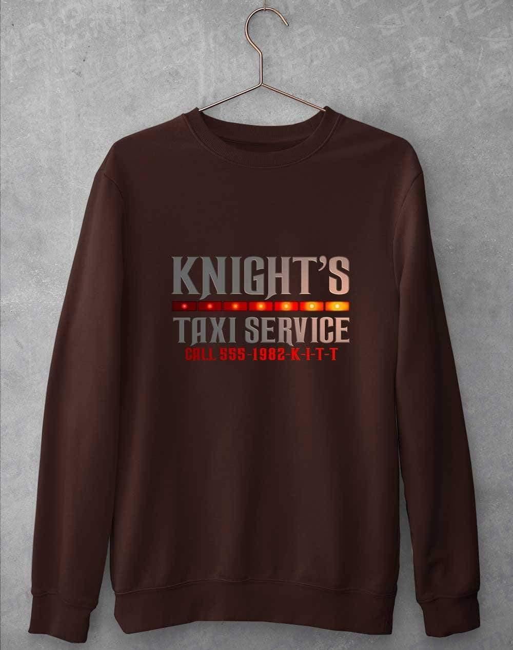 Knight's Taxi Sevice Sweatshirt S / Hot Chocolate  - Off World Tees