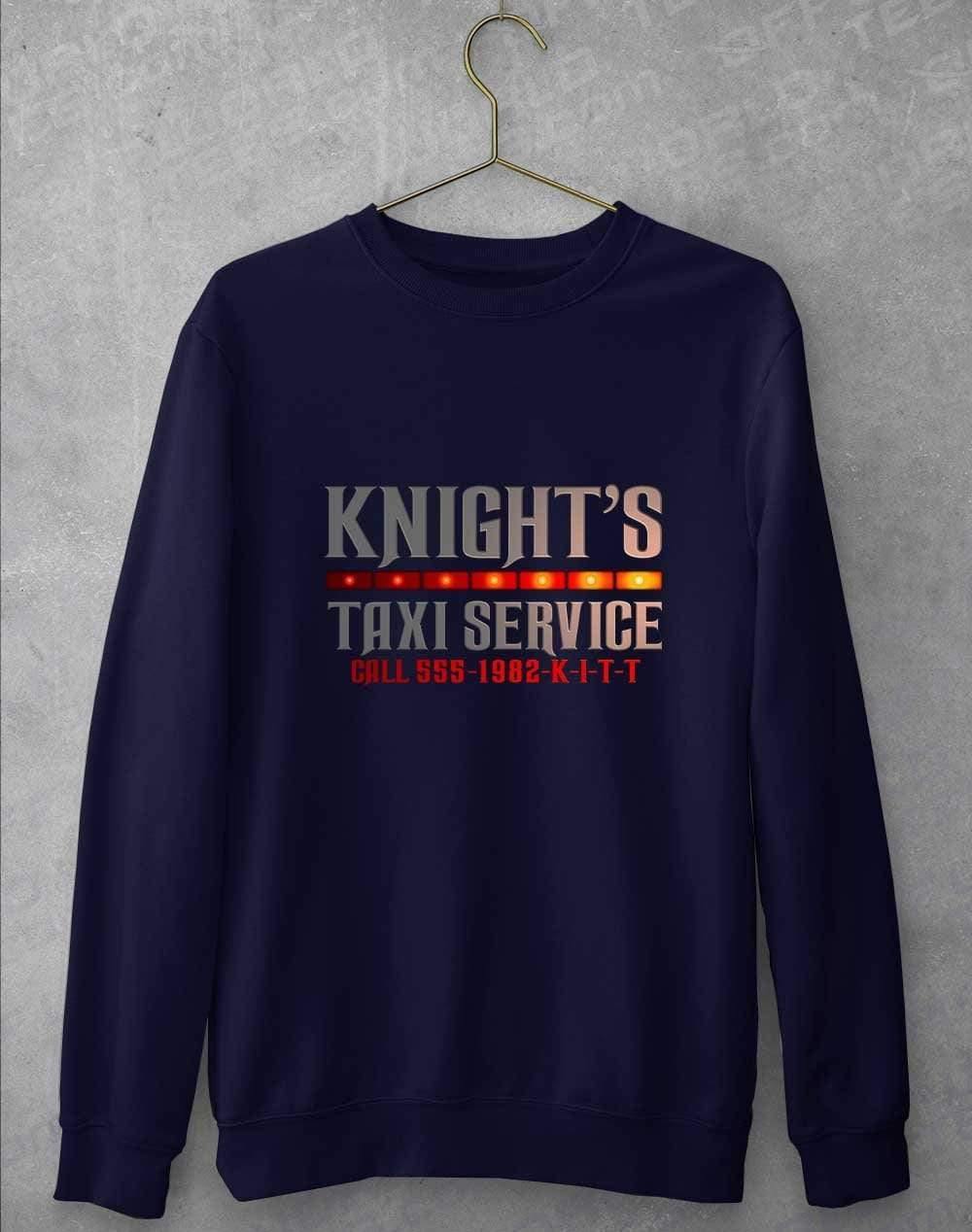 Knight's Taxi Sevice Sweatshirt S / Oxford Navy  - Off World Tees