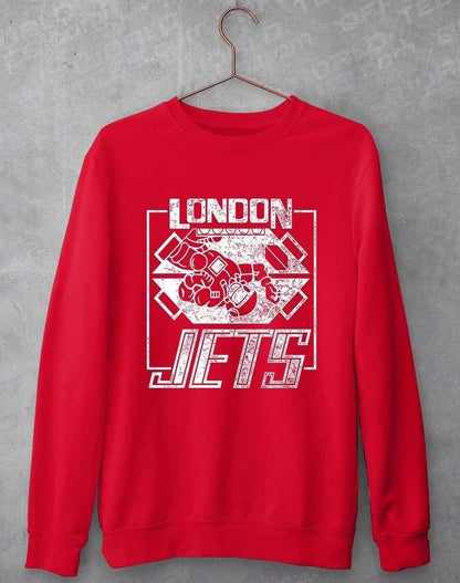 London Jets Sweatshirt S / Fire Red  - Off World Tees