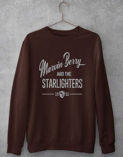 Marvin Berry and the Starlighters Sweatshirt S / Chocolate  - Off World Tees