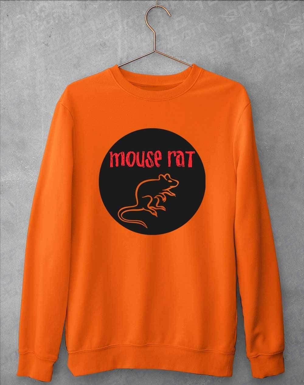 Mouse Rat Round Logo Sweatshirt S / Orange Crush  - Off World Tees