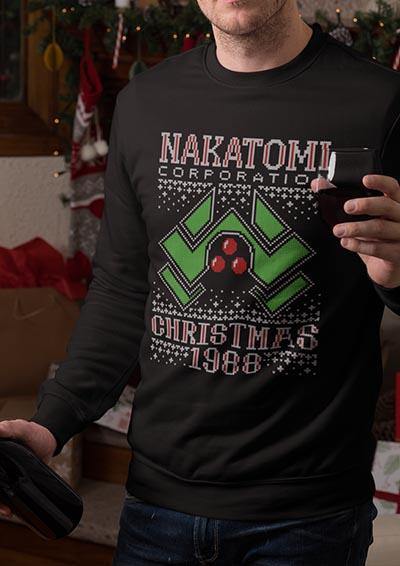 Nakatomi Christmas1988 Festive Knitted-Look Sweatshirt  - Off World Tees