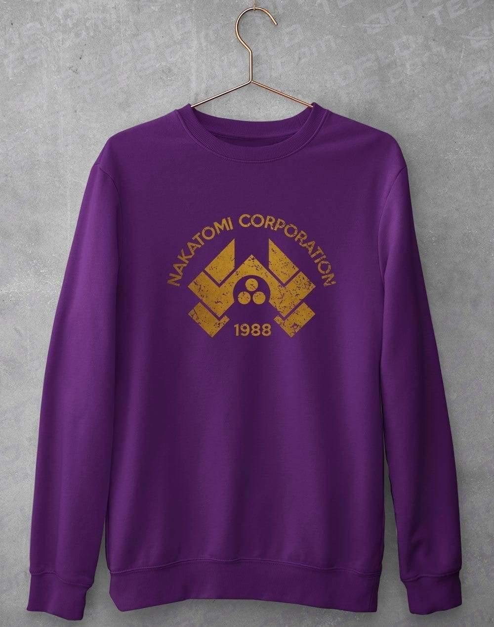 Nakatomi Corporation Sweatshirt S / Purple  - Off World Tees