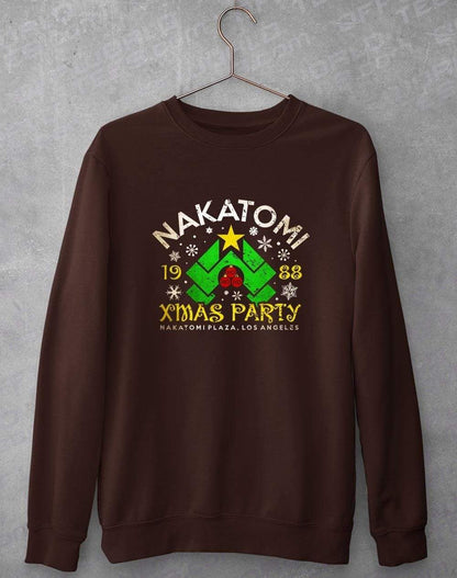 Nakatomi Xmas Party Sweatshirt XS / Hot Chocolate  - Off World Tees