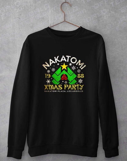 Nakatomi Xmas Party Sweatshirt XS / Jet Black  - Off World Tees