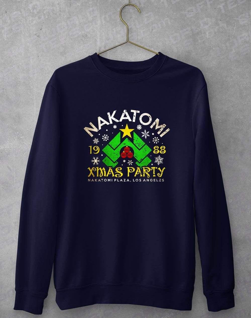 Nakatomi Xmas Party Sweatshirt XS / Oxford Navy  - Off World Tees
