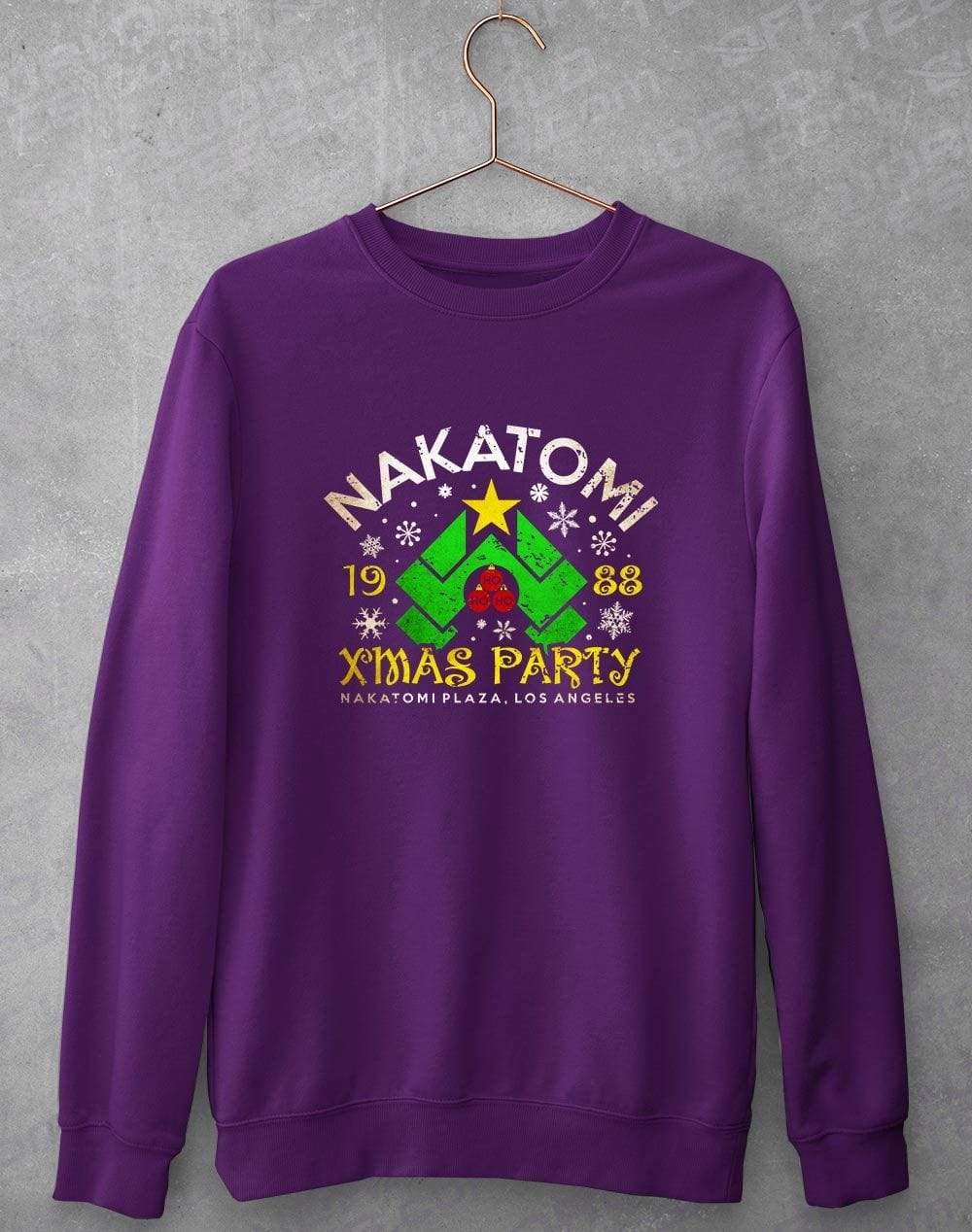 Nakatomi Xmas Party Sweatshirt XS / Purple  - Off World Tees