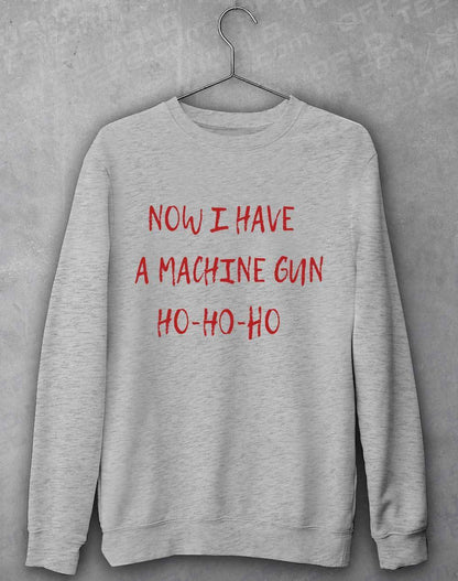Now I Have a Machine Gun Sweatshirt XS / Heather Grey  - Off World Tees