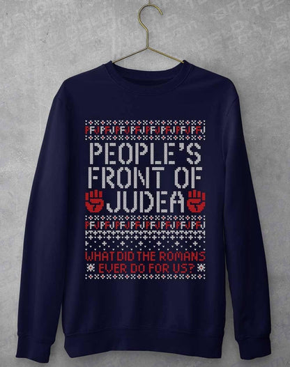 PFJ Festive Knitted-Look Sweatshirt S / Oxford Navy  - Off World Tees