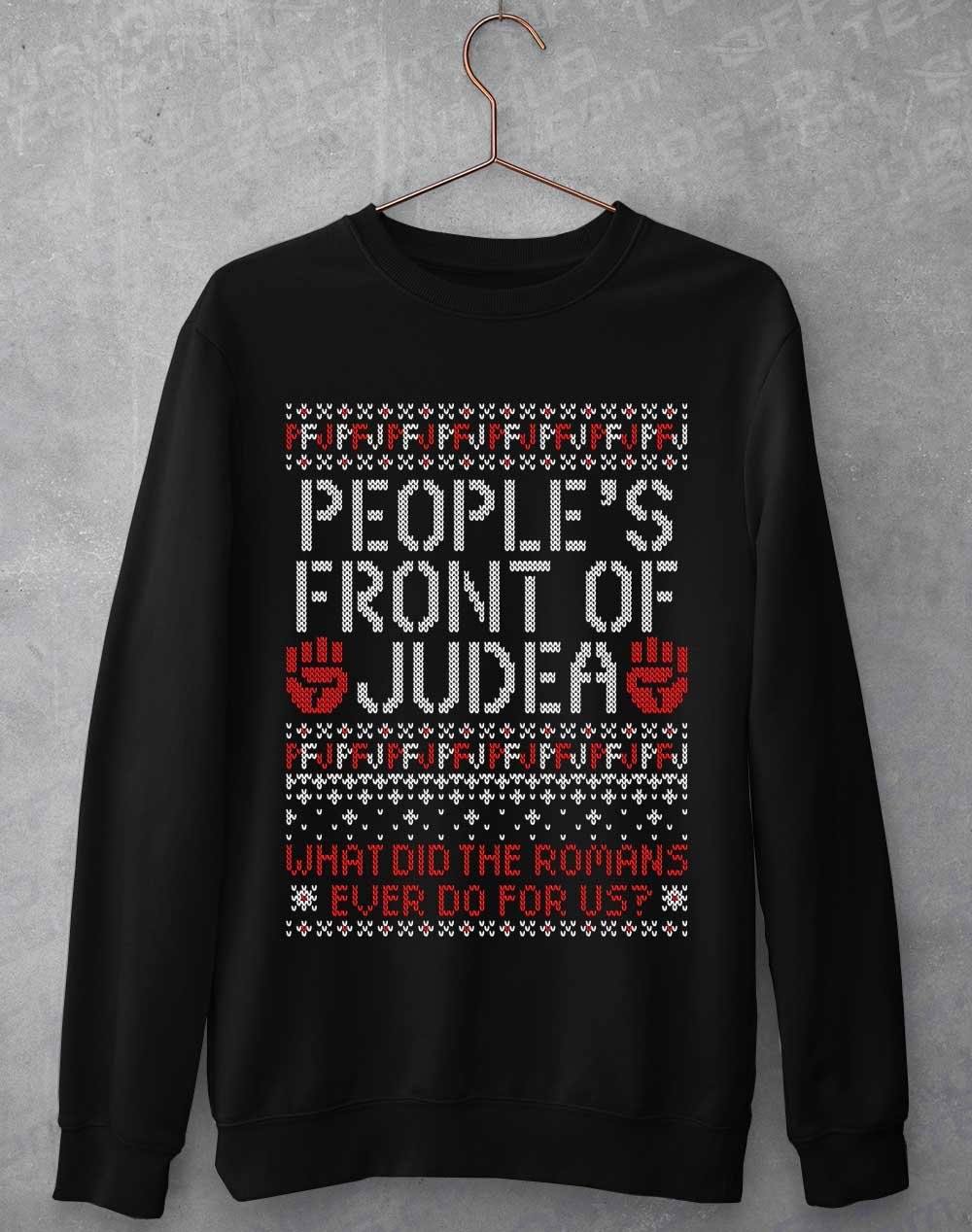 PFJ Festive Knitted-Look Sweatshirt XS / Jet Black  - Off World Tees