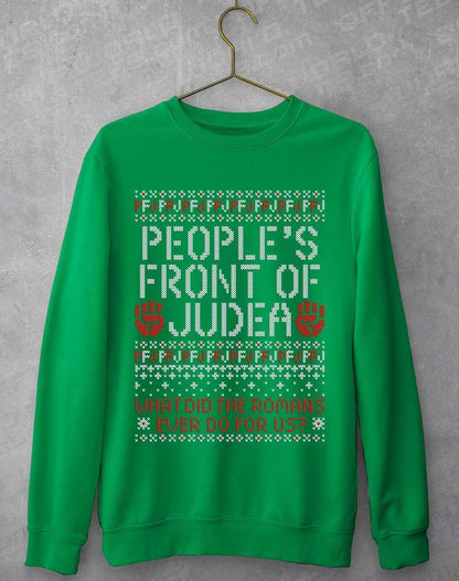 PFJ Festive Knitted-Look Sweatshirt XS / Kelly Green  - Off World Tees