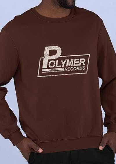 Polymer Records Distressed Logo Sweatshirt  - Off World Tees