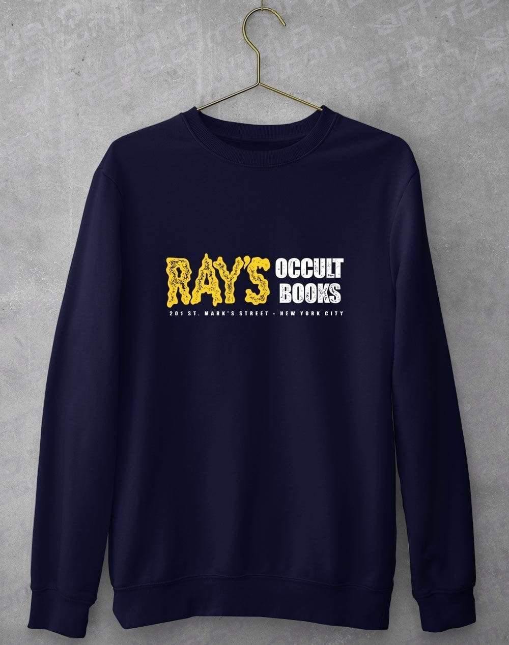 Rays Occult Books Sweatshirt S / Navy  - Off World Tees