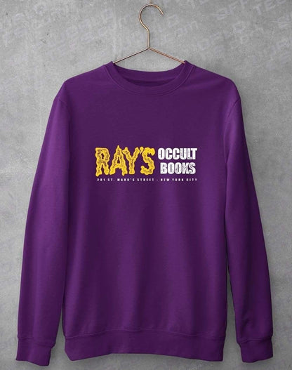 Rays Occult Books Sweatshirt S / Purple  - Off World Tees