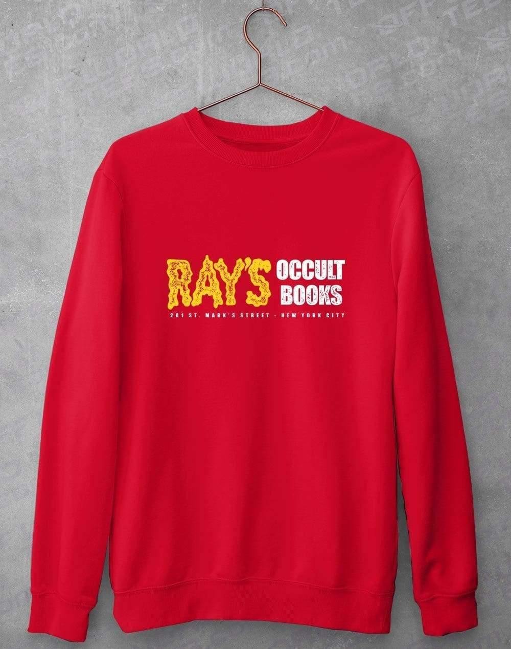 Rays Occult Books Sweatshirt S / Red  - Off World Tees