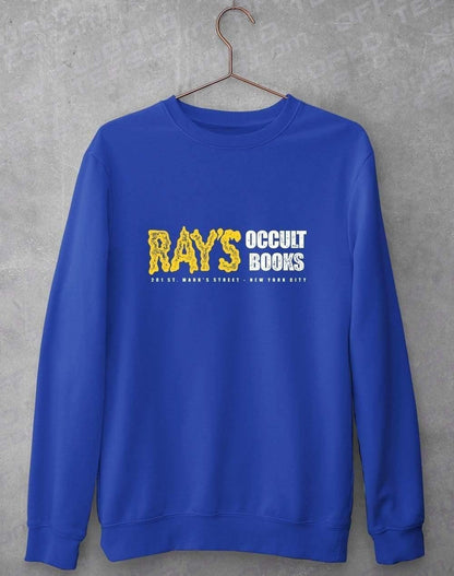 Rays Occult Books Sweatshirt S / Royal  - Off World Tees