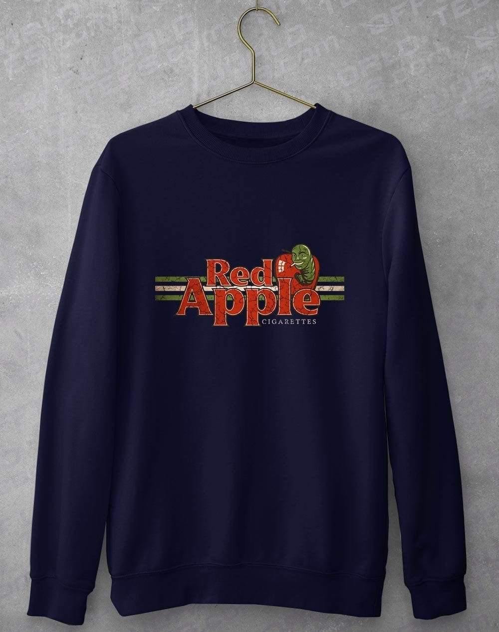 Red Apple Cigarettes Sweatshirt S / Navy  - Off World Tees