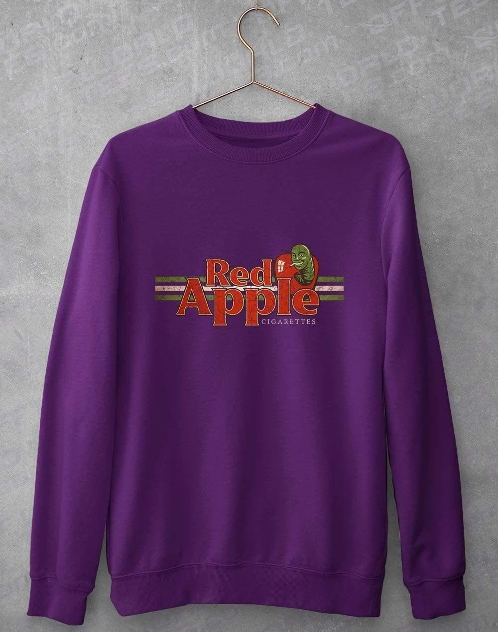 Red Apple Cigarettes Sweatshirt S / Purple  - Off World Tees