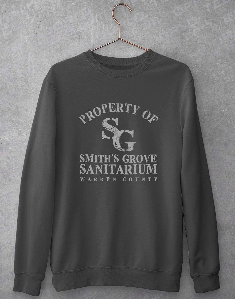 Smith s Grove Sanitarium Sweatshirt S / Charcoal  - Off World Tees