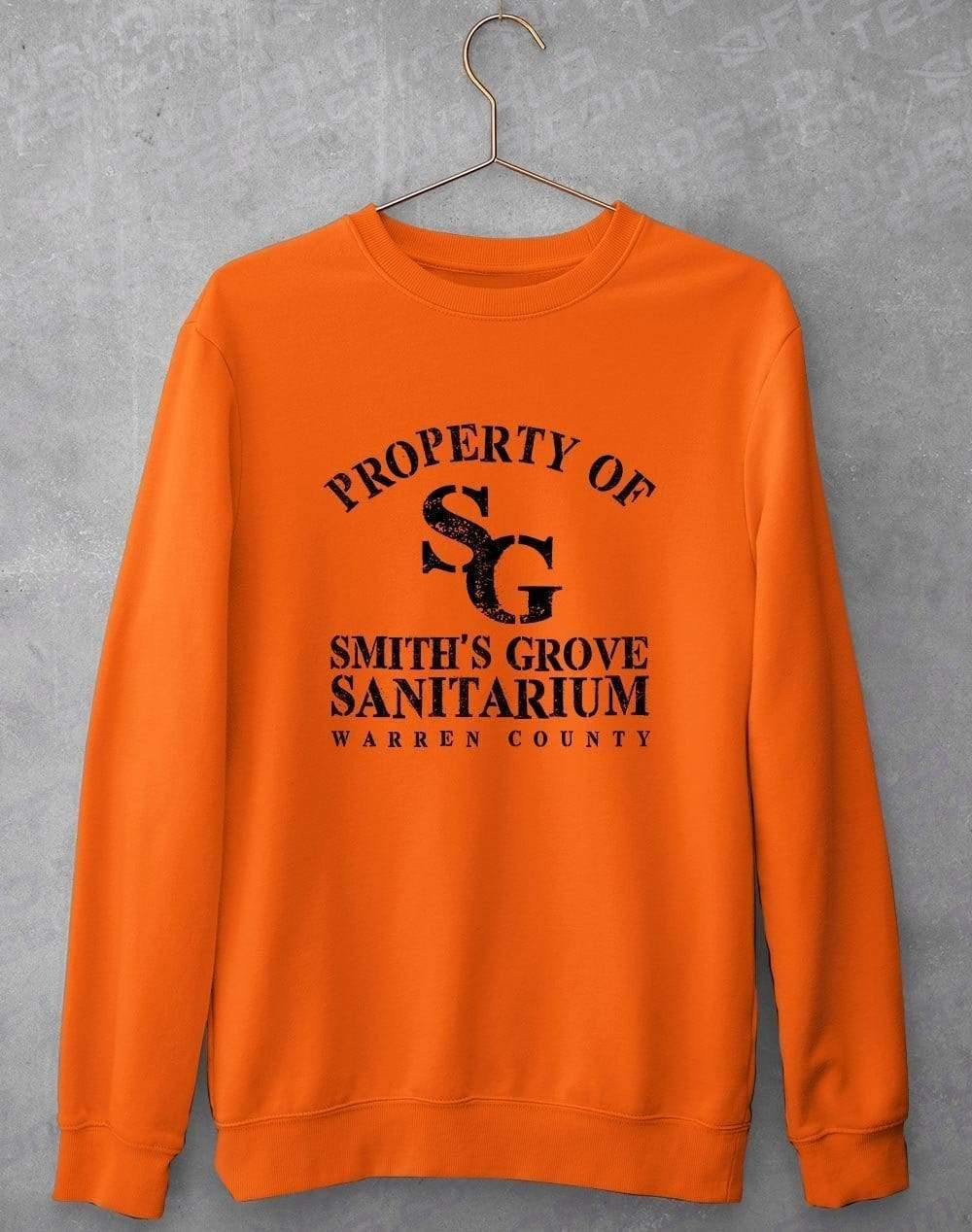 Smith s Grove Sanitarium Sweatshirt S / Orange Crush  - Off World Tees