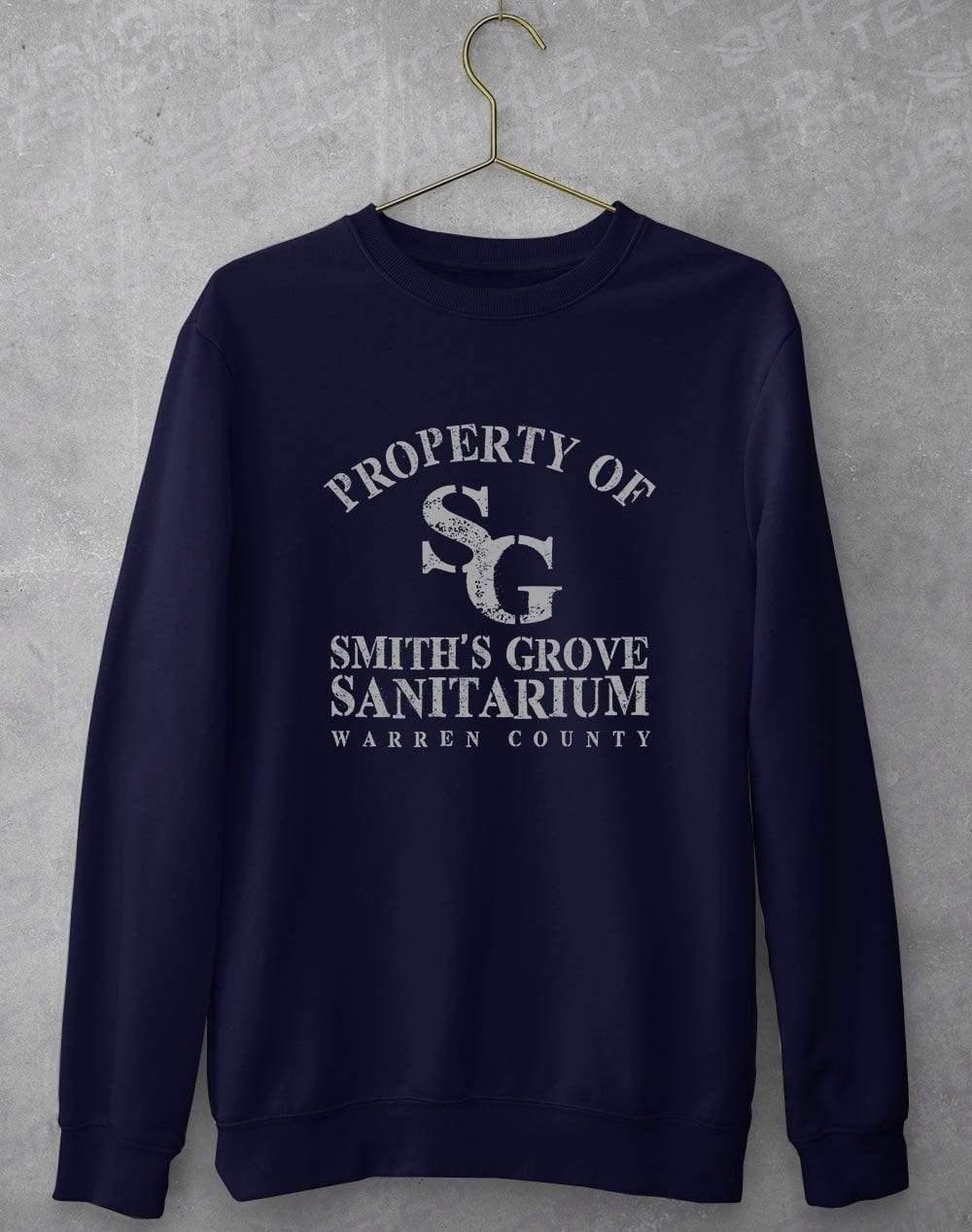 Smith s Grove Sanitarium Sweatshirt S / Oxford Navy  - Off World Tees