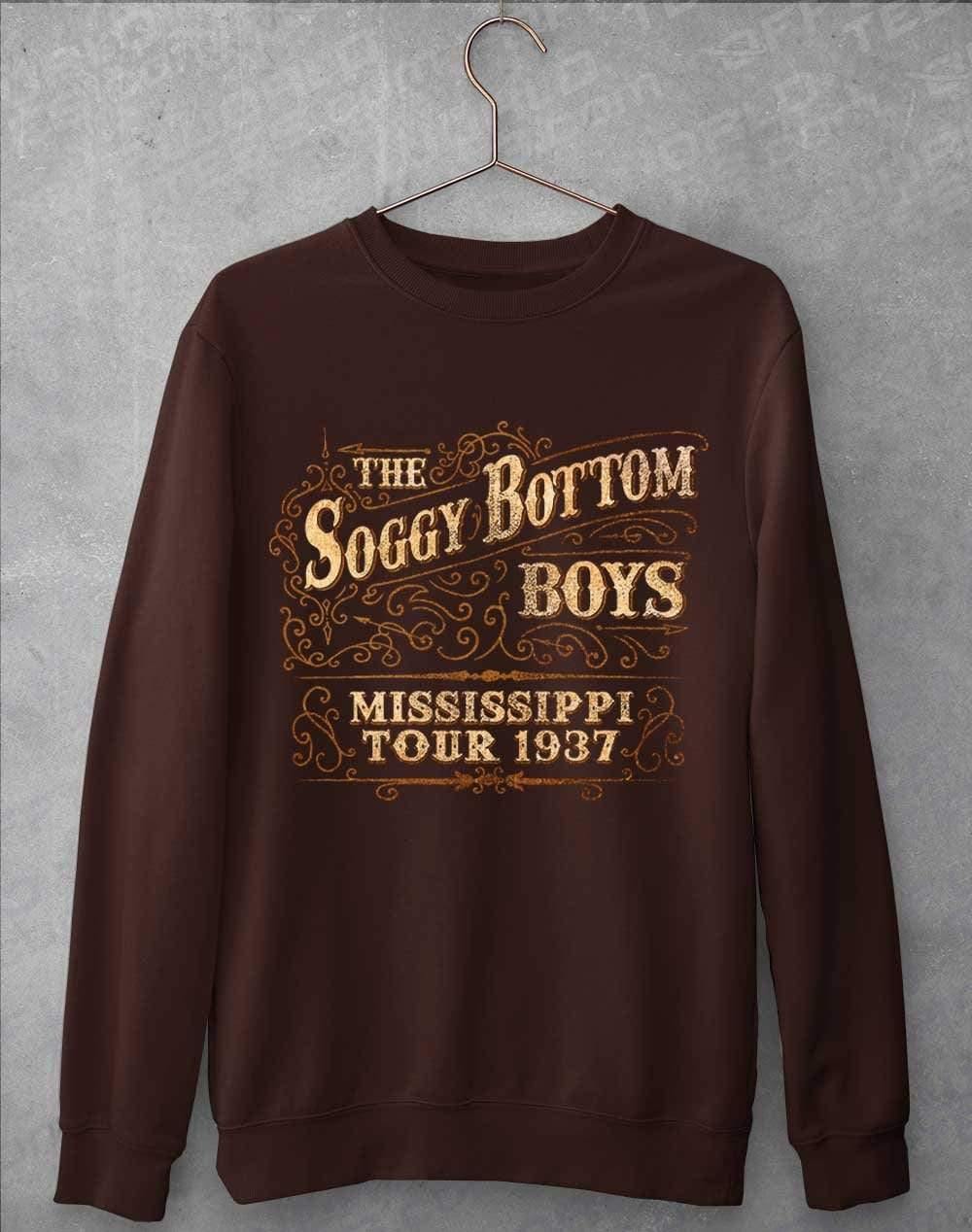 Soggy Bottom Boys Tour 1937 Sweatshirt S / Hot Chocolate  - Off World Tees