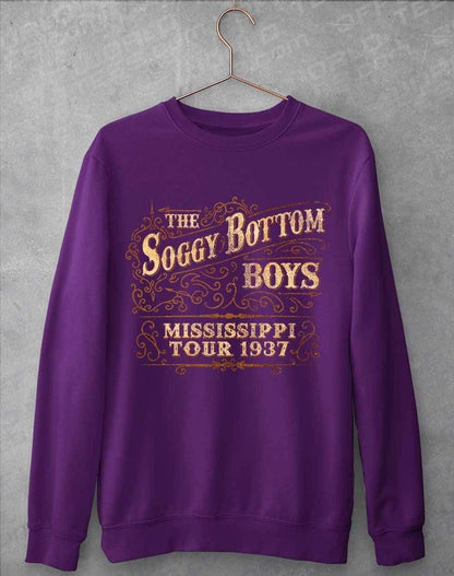 Soggy Bottom Boys Tour 1937 Sweatshirt S / Purple  - Off World Tees