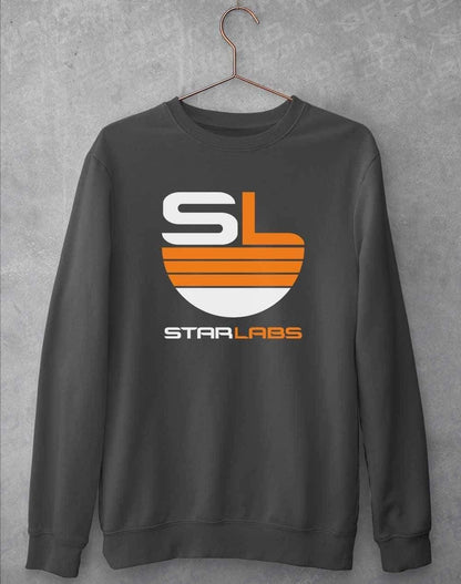 Star Labs Logo Sweatshirt S / Charcoal  - Off World Tees