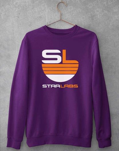 Star Labs Logo Sweatshirt S / Purple  - Off World Tees