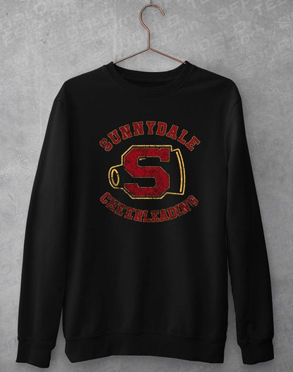 Sunnydale Cheerleading Distressed Sweatshirt S / Black  - Off World Tees
