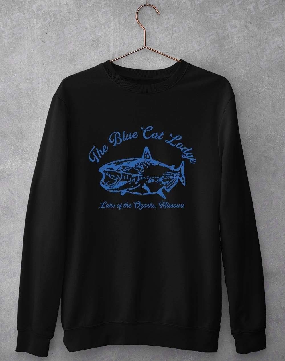 The Blue Cat Lodge Sweatshirt S / Black  - Off World Tees