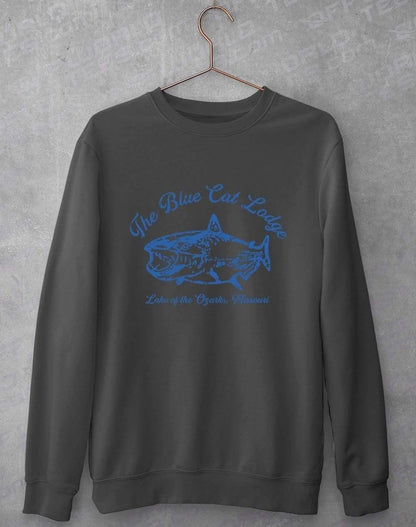 The Blue Cat Lodge Sweatshirt S / Charcoal  - Off World Tees