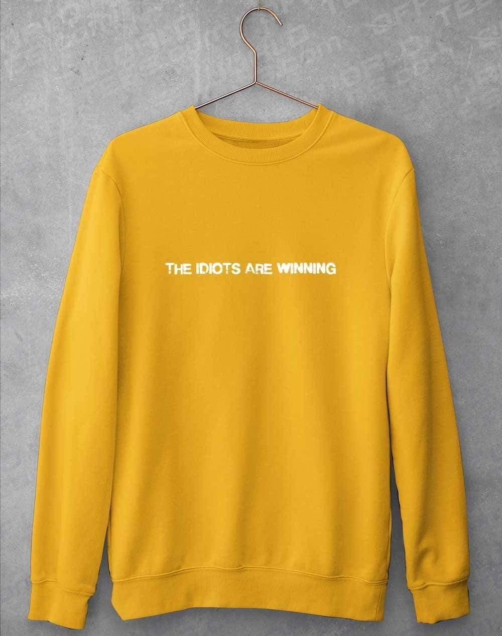 The Idiots Are Winning Sweatshirt S / Gold  - Off World Tees