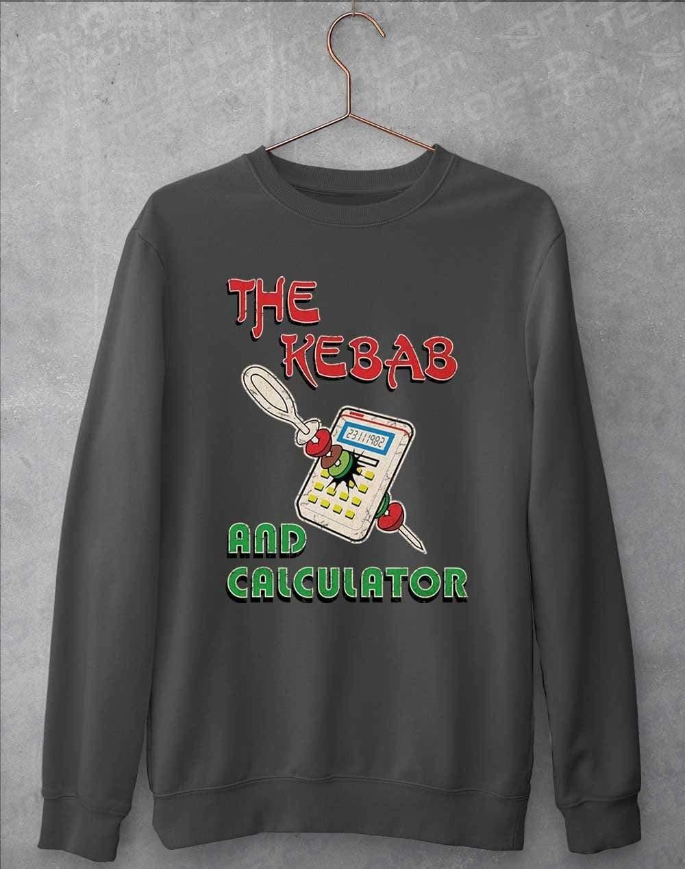 The Kebab and Calculator 1982 Sweatshirt S / Charcoal  - Off World Tees