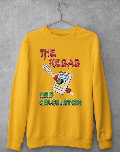 The Kebab and Calculator 1982 Sweatshirt S / Gold  - Off World Tees