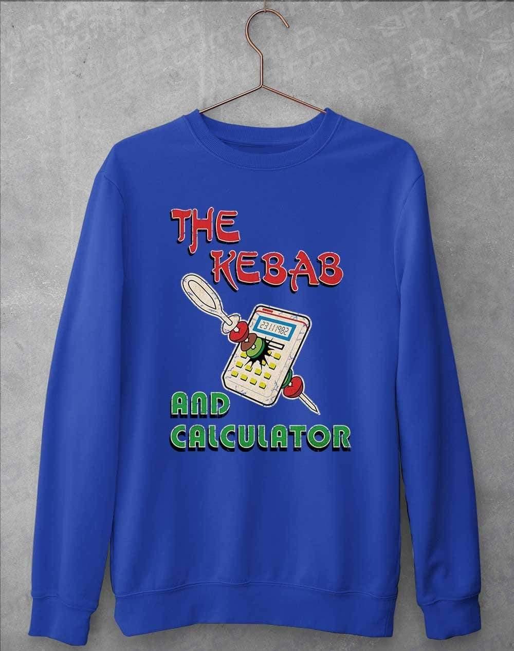 The Kebab and Calculator 1982 Sweatshirt S / Royal Blue  - Off World Tees