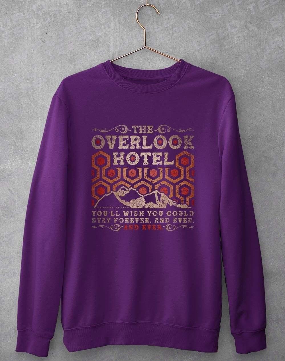 The Overlook Hotel Sweatshirt S / Purple  - Off World Tees
