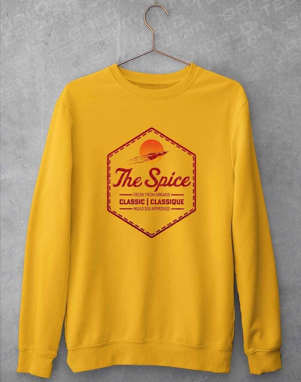 The Spice Retro Logo Sweatshirt S / Gold  - Off World Tees