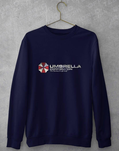 Umbrella Corporation Sweatshirt S / Navy  - Off World Tees