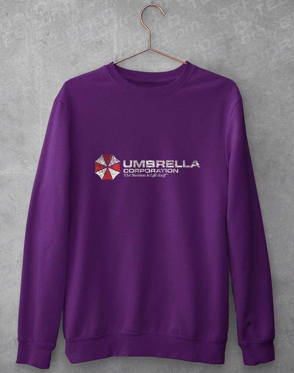 Umbrella Corporation Sweatshirt S / Purple  - Off World Tees