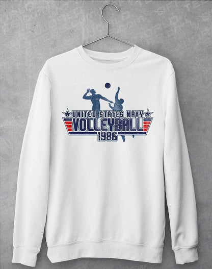 US Navy Volleyball 1986 Sweatshirt S / Arctic White  - Off World Tees