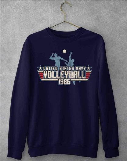 US Navy Volleyball 1986 Sweatshirt S / Oxford Navy  - Off World Tees